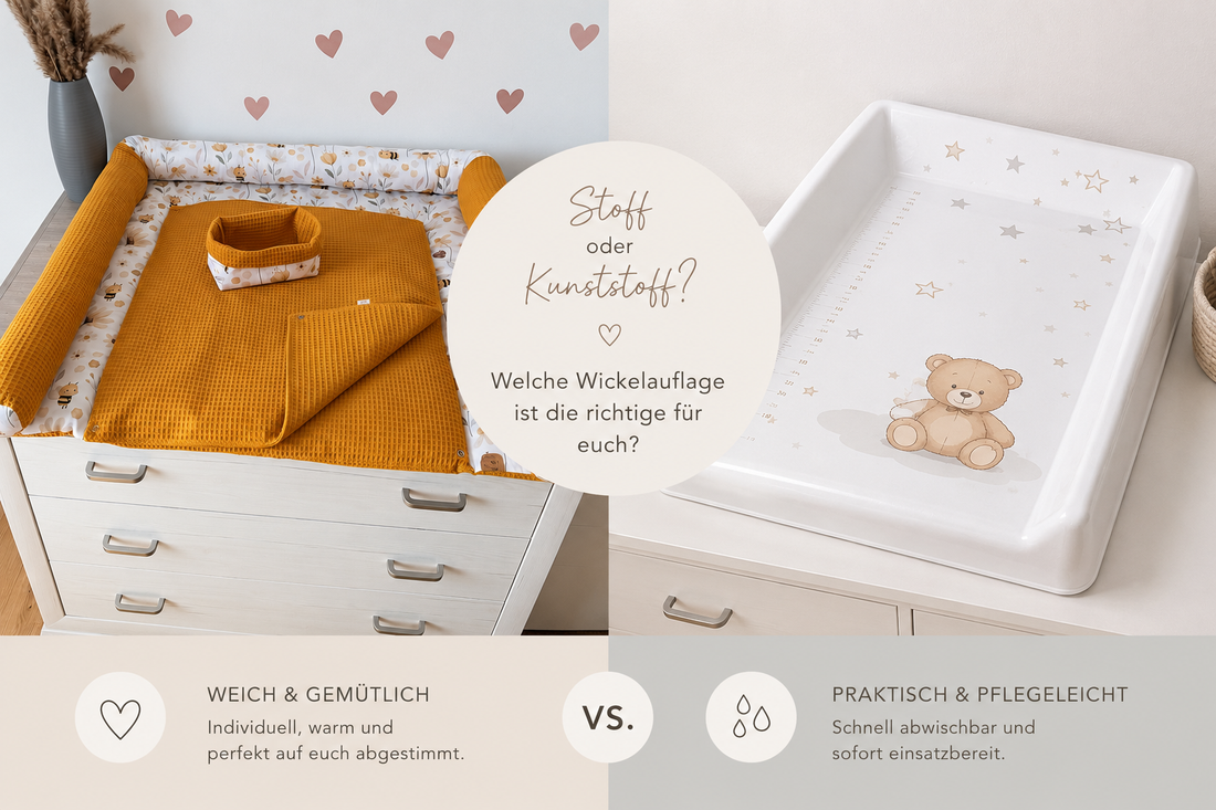 Wickelauflage aus Stoff oder Kunststoff – welche ist die richtige für euch?