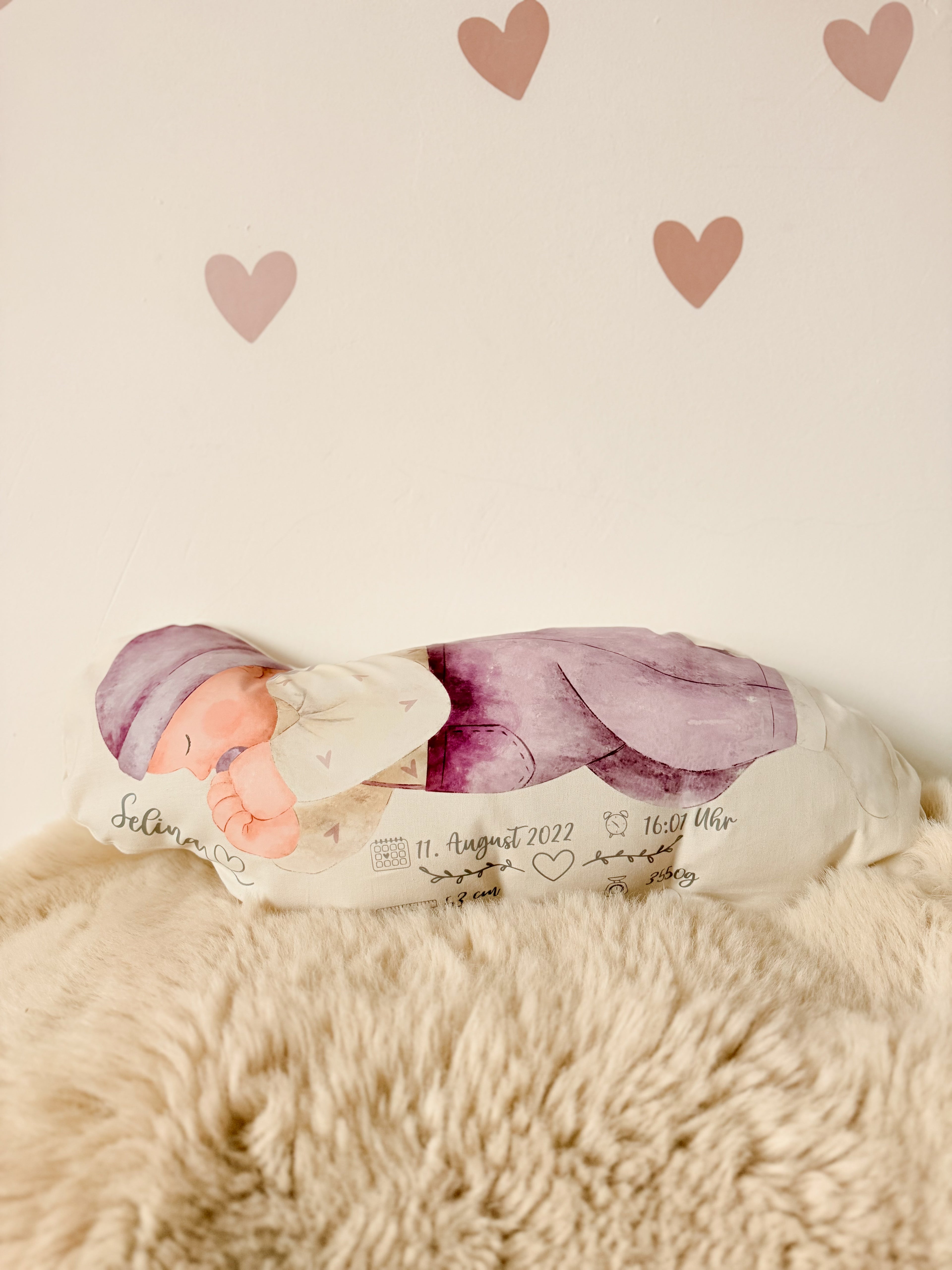 Geburtskissen Mädchen