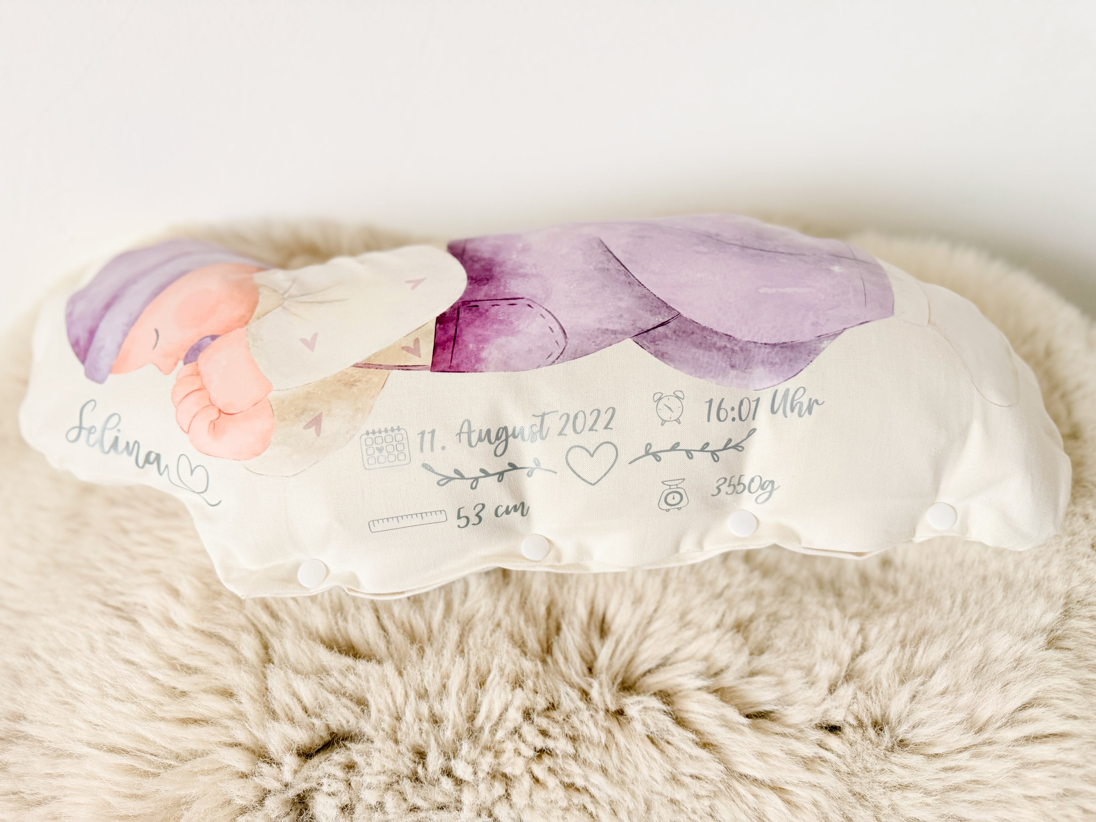 Geburtskissen Mädchen
