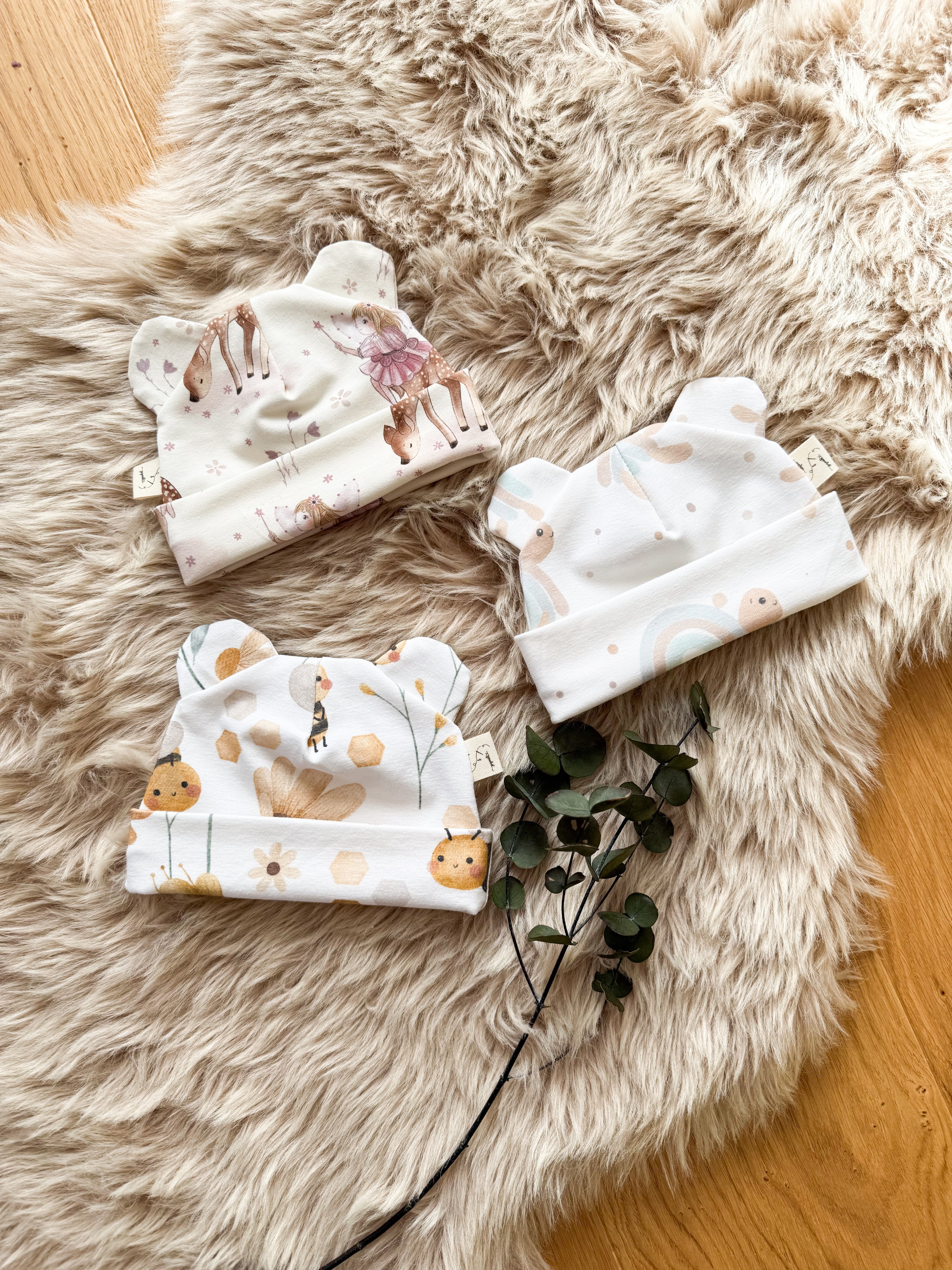 Babyhaube mit Öhrchen