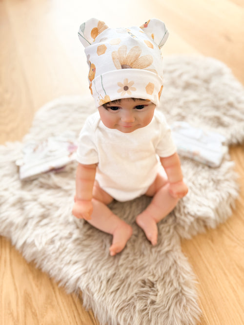 Babyhaube mit Öhrchen