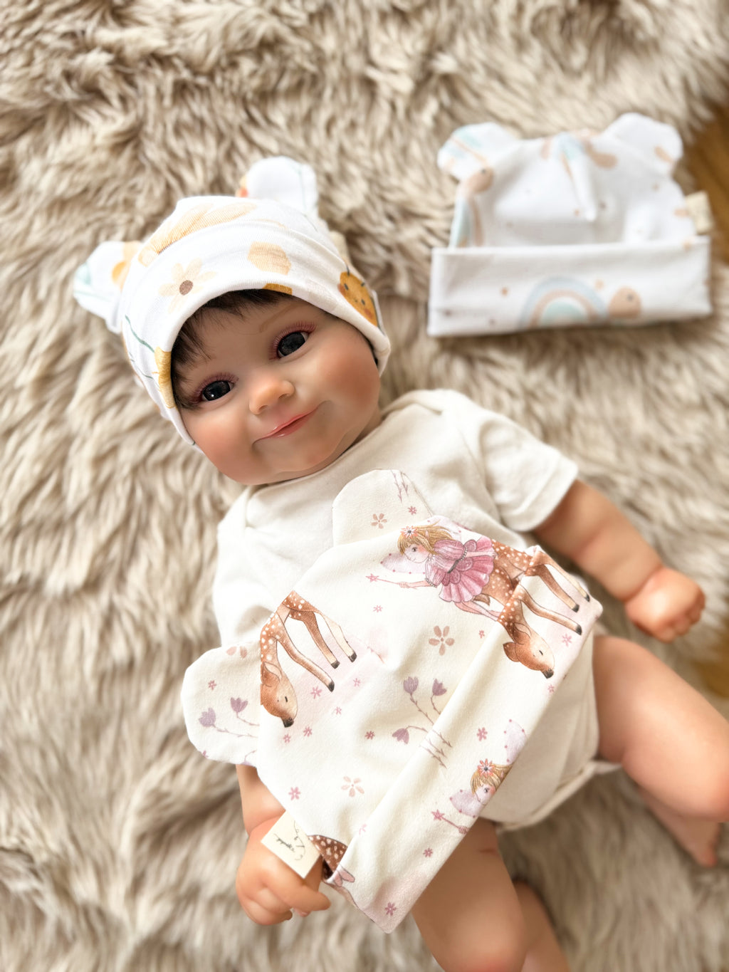 Babyhaube mit Öhrchen