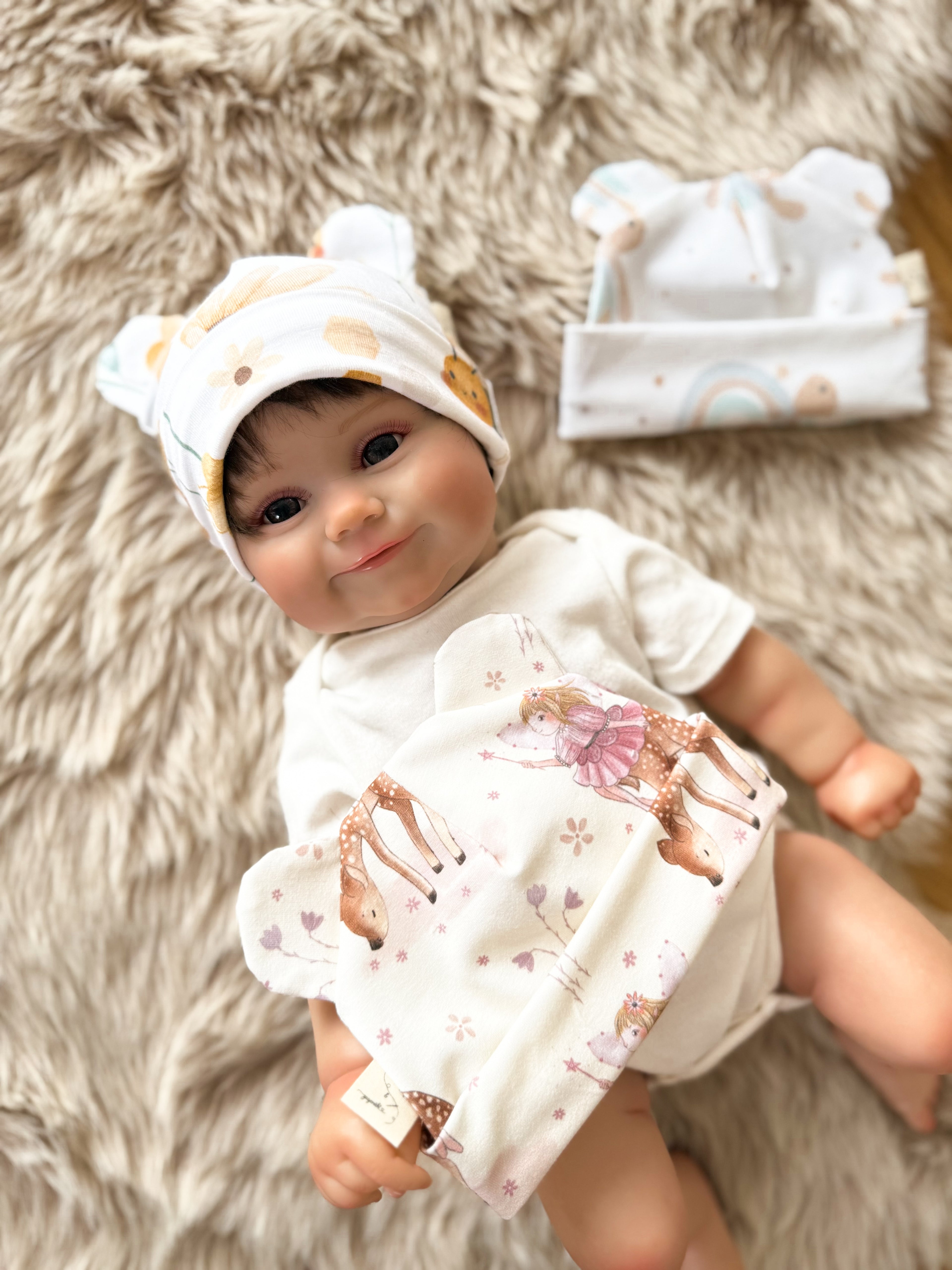 Babyhaube mit Öhrchen