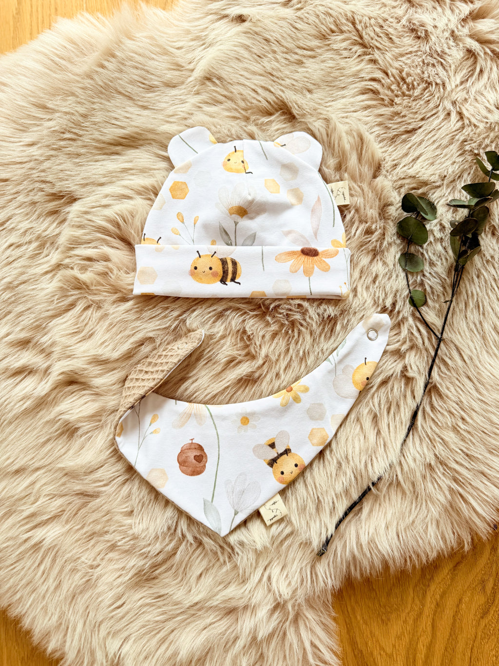 Babyhaube mit Öhrchen